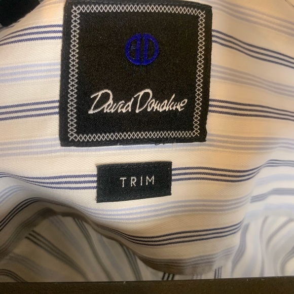 DAVID DONAHUE DRESS SHIRT - Picture 2 of 5